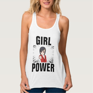 REGATA MENINA POWER FEMINISTA MANGA ANIME T-SHIRTS