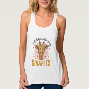 Regata Menina Que Ama Girafas Desenho de Gravura Vintage_
