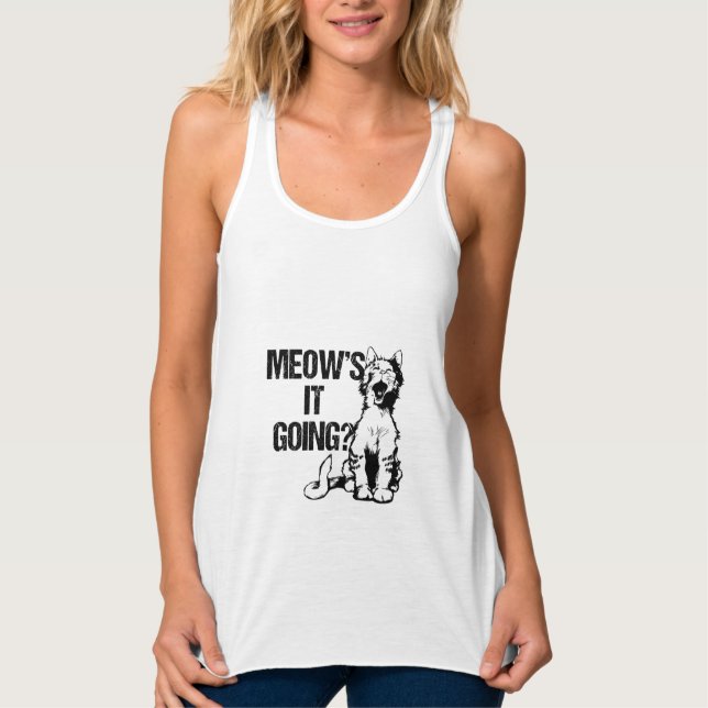 Regata meow, o gato amante a design (Frente)
