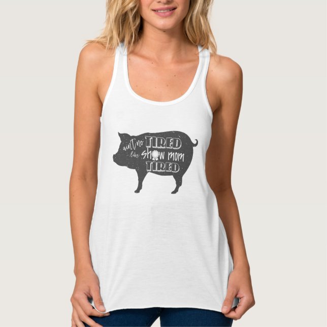 Regata Mostra cansado do porco dos rebanhos animais da (Frente)