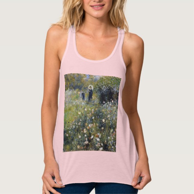 Regata Mulher com um Guarda-Chuva num Jardim por Auguste  (Frente)