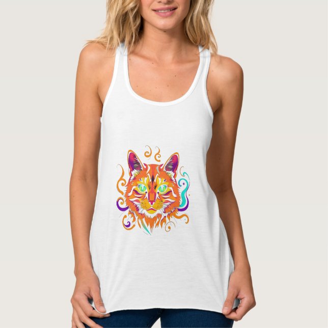 Regata Mystic Cat – Neonfarbene Katze (Frente)