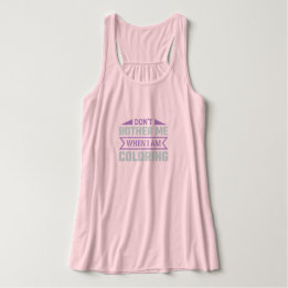 Regata Não me incomode quando estou colorindo.