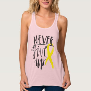 Regata NUNCA DESISTA DO Ajustado Slim Racerback Tank