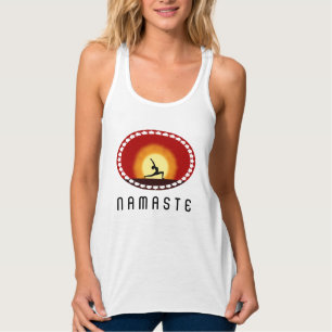 Regata O tanque das mulheres de Namaste da silhueta do