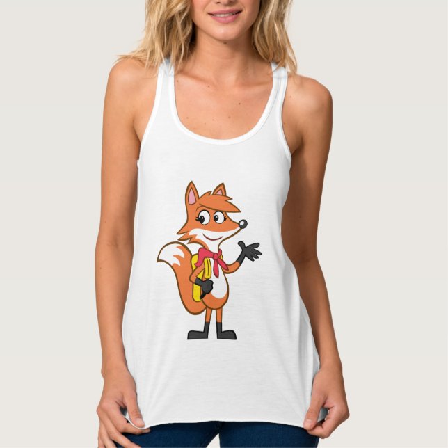 Regata Ondulação do Fox do rick | Scarlett da guarda (Frente)