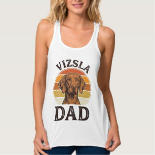 Regata Pai Vizsla Desenho de Cão com Gravação Vintage_1