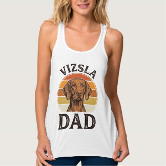 Regata Pai Vizsla Desenho de Cão com Gravação Vintage_1