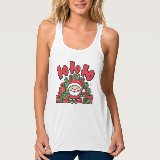 Regata Papai Noel Desenho Animado Alegre Natal (Frente)