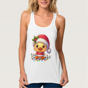 Regata Papais noeis de Cartoon de Pato de Natal Bonito-68