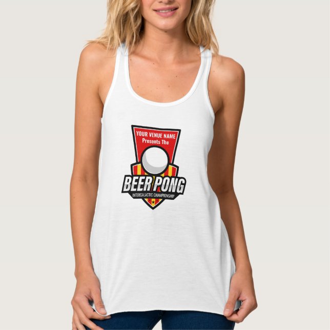 Regata Personalize Este Logo de Beer Pong (Frente)