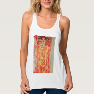 Regata Pintura da Mulher Vermelha com Cobra de Ouro de Gu