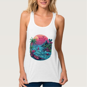 Regata Praia tropical/havaiana neon