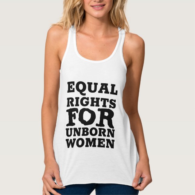 Regata PRÓ-VIDA, IGUALDADE DE DIREITOS A T-shirts DE MULH (Frente)