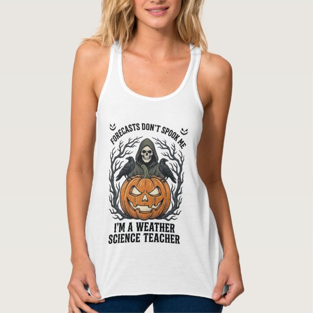 Regata Professor de Clima Halloween Sinistro Ceifador Abó (Frente)
