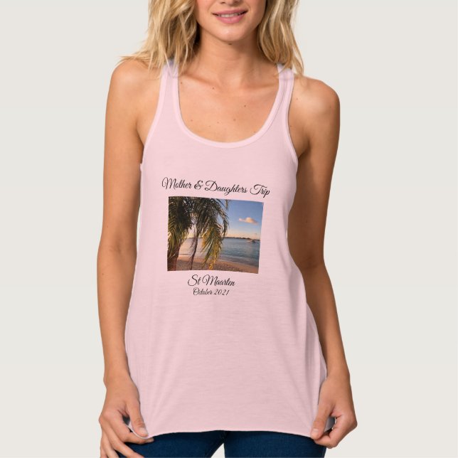Regata Raparigas Trip Flores Racerback Topo (Frente)