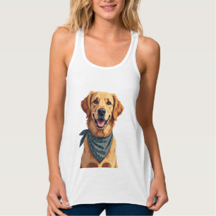 Regata Retrato Vintage do Golden Retriever com Faixa Colo