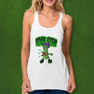 Regata Rock Star Pickle - Cartoon Engraçado
