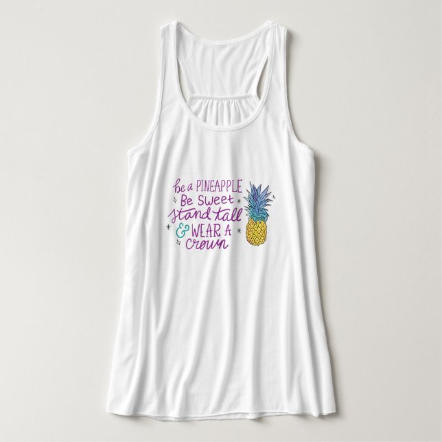 Regata Seja um Tanque de Abacaxi (Frente do Design)