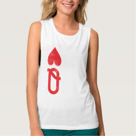 Regata Seu Tanque de Balas Fluido de Bella das Mulheres P