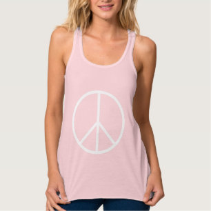 Regata Símbolo de paz branco magro