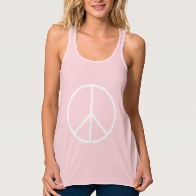 Regata Símbolo de Paz Branco Magro (Frente)