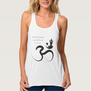Regata Simples Zen Silhouette Yoga & Om/Aum Calliografia