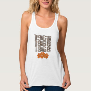 Regata Sinal de Paz Orange Hippy Flower Power de 1968