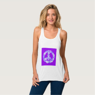 Regata Sinal de Paz Roxo Floral