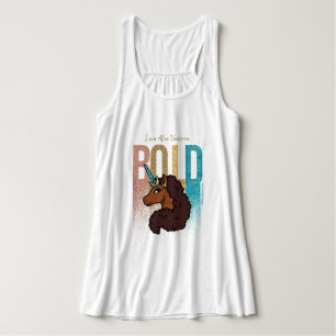 Regata Sou Afro Unicorn Design de brilho frio