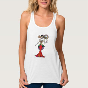 Regata Steampunk Catrina/camisola de alças de Diâmetro 