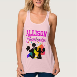 REGATA SUPERIOR DO TANQUE DE CHEERLEADER PERSONALIZADO DE