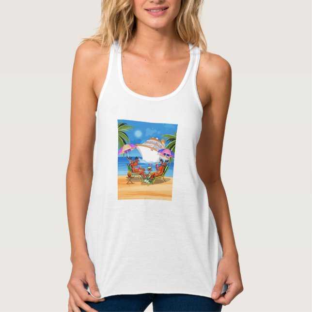 Regata T-Shirt Moose Cruise 2025, de uso feminino (Frente)