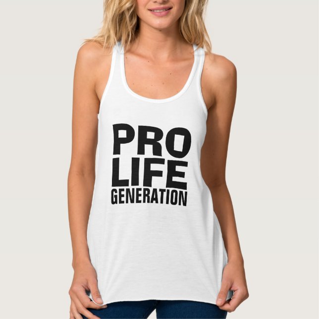 Regata T-shirts Damas da GERAÇÃO PRO-LIFE (Frente)
