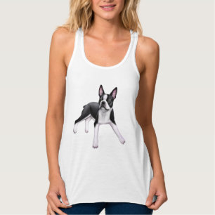Regata Tanque amigável de Flowy Racerback do cão de