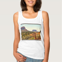 Tanque básico feminino - Paisagem de Sedona