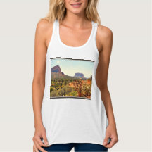 Tanque básico feminino - Paisagem de Sedona