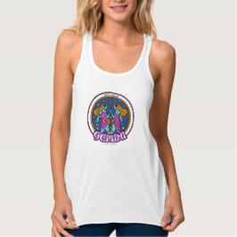 Regata Tanque de Ajustado Slim Racerback da Mulher da Naç