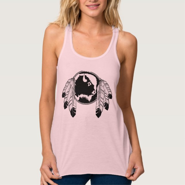 Regata Tanque de Arte Nativo Superior de Mulheres Metis S (Frente)