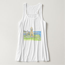 Regata Tanque de Farol Amarelo Superior; Azul Oceânico