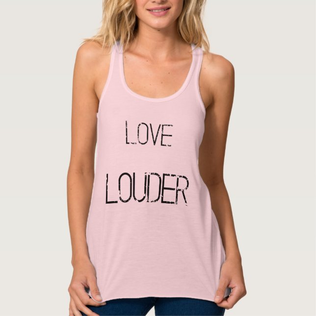 Regata Tanque flowy do grunge mais alto do amor (Frente)