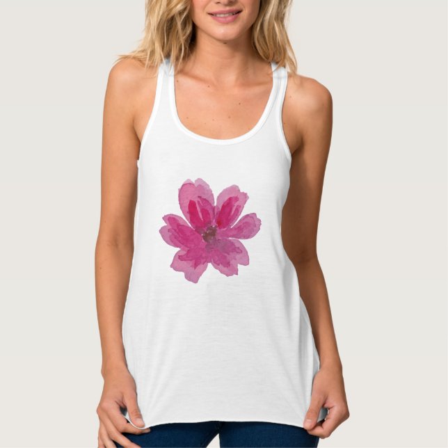 Regata Tanque Mínimo Floral Superior (Frente)