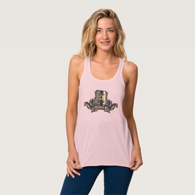 Regata Tanque superior (feminina) Racerback (Bella+Canvas (Frente Completa)
