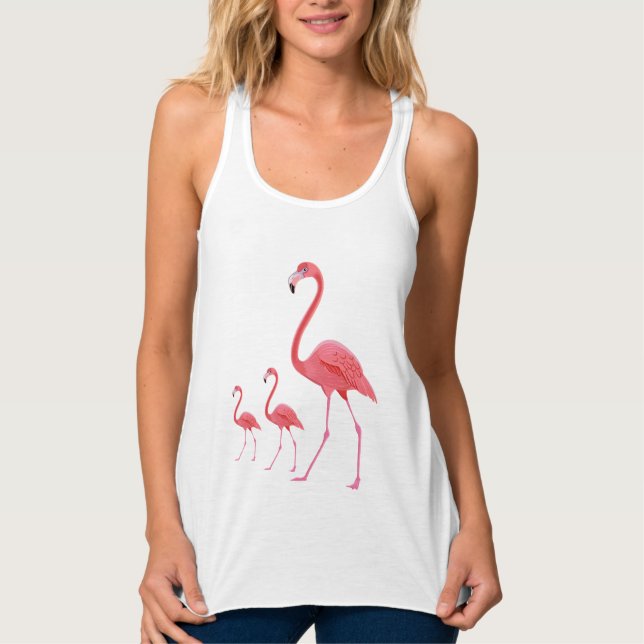 Regata Tanque Superior-Flamingos (Frente)