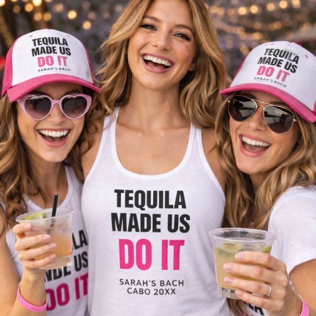 Regata Tequila Made Us Do It | Bride Squad Drinking (Criador carregado)