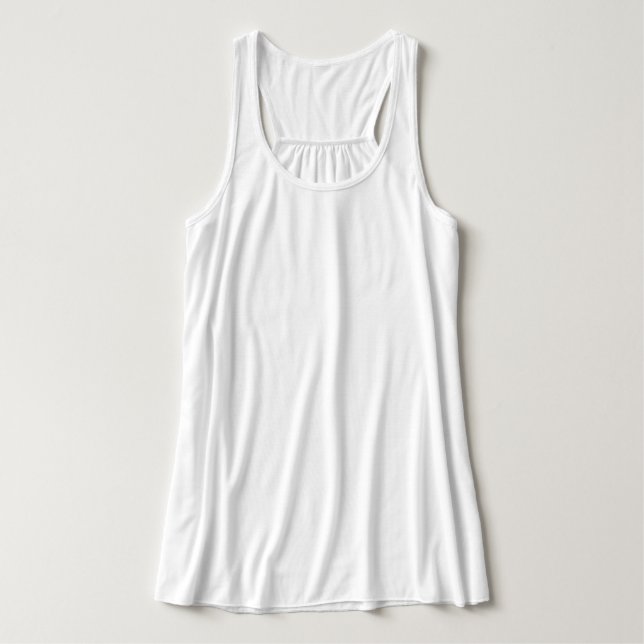 Regata Topo do Tanque de Racerback Fluido das Mulheres (Frente do Design)