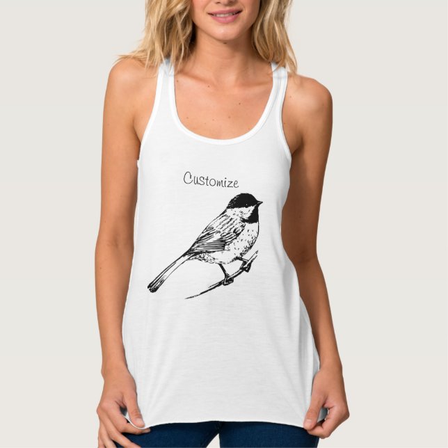 Regata Topo do Tanque Thunder_Cove Chickadee de capa pret (Frente)