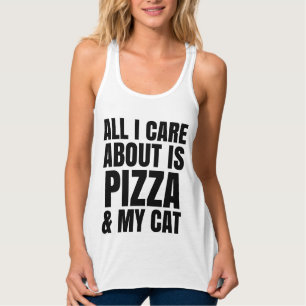 Regata TUDO O QUE ME IMPORTA É PIZZA E O MEU Tanque de C