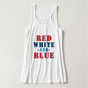 Regata Vermelho Branco e Azul 4 de Julho Feminino