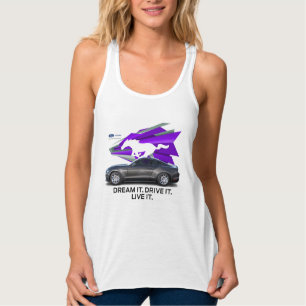 Regata Vestido do t-shirt das mulheres do Customizer do